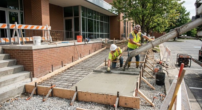Our team working on Concrete Installation projects in Grand Rapids, MI