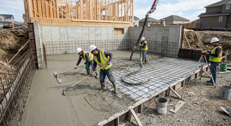 Basement Concrete Installation in Byron Center, MI