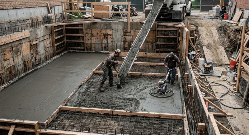 Basement Concrete Installation in Caledonia, MI