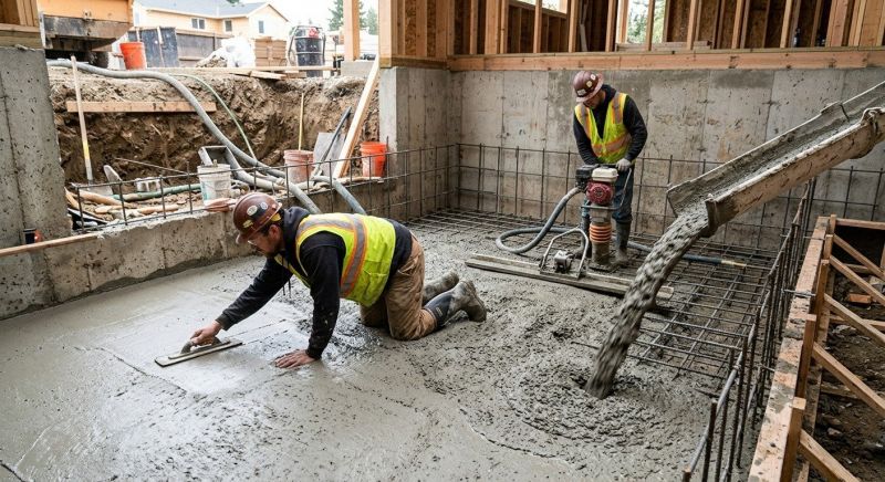 Basement Concrete Installation in Moline, MI
