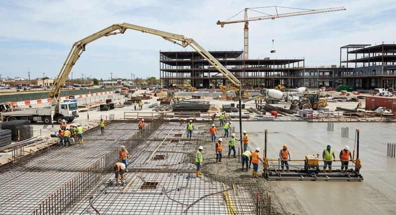 Commercial Slab Installation in Cedar Springs, MI