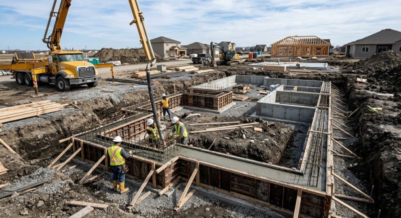 Concrete Foundation Installation in Byron Center, MI