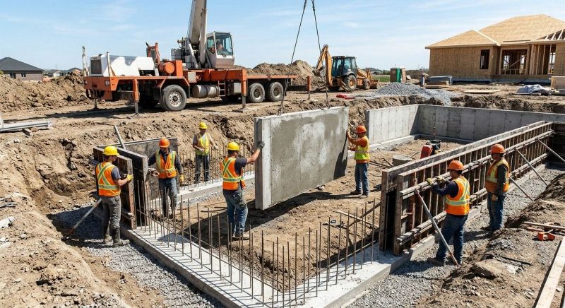 Foundation Wall Pouring in Lowell, MI