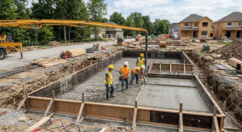 Poured Foundation Installation in Grand Rapids, MI
